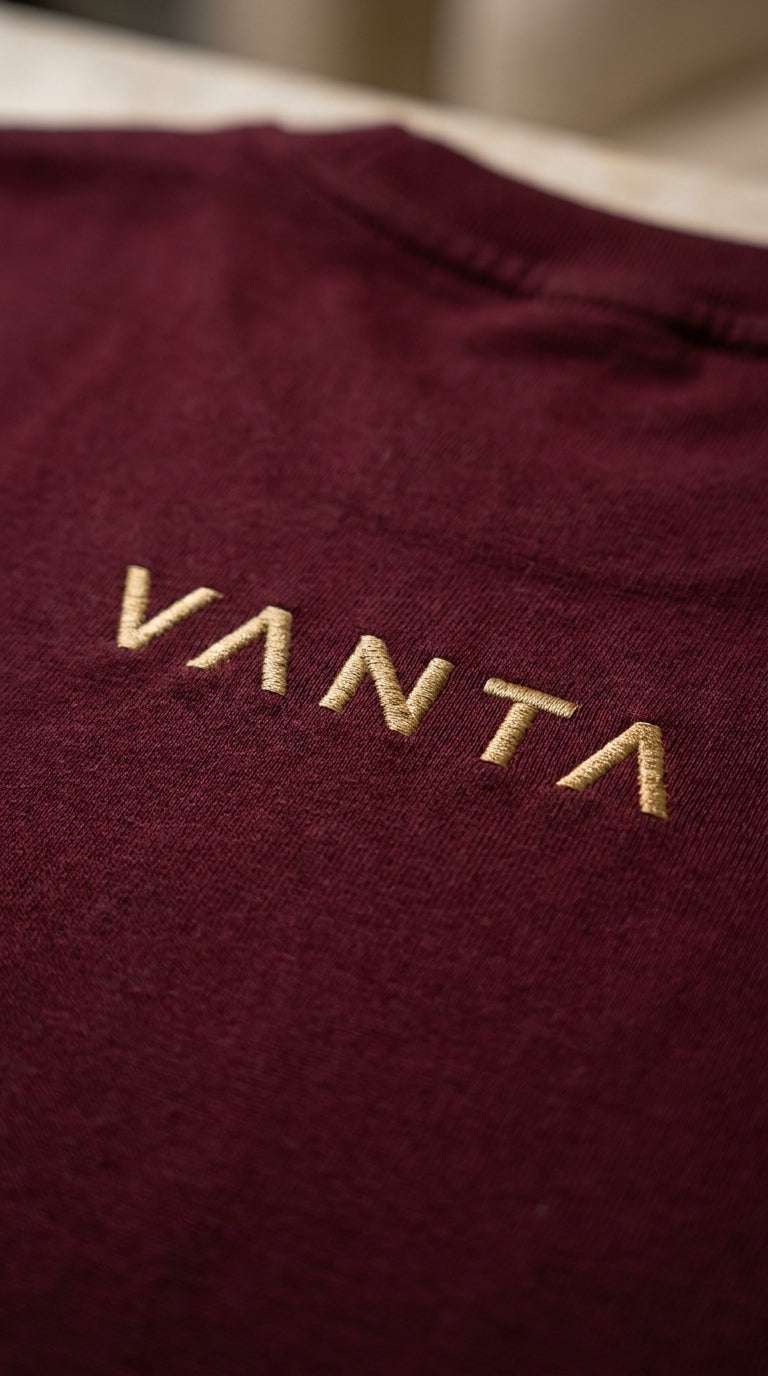 VANTA Motorcycle Embroidery Oversized Terry Tee