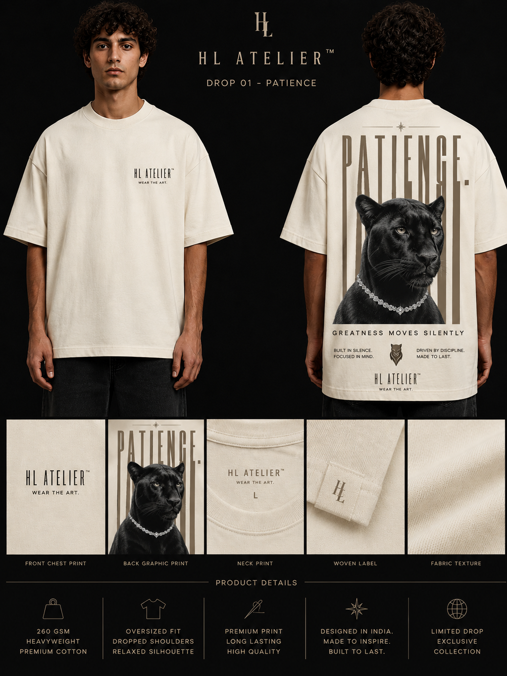 PANTHER — Premium Oversized Graphic Tee